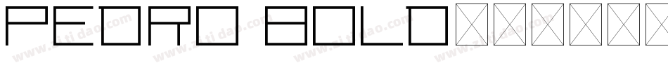 Pedro Bold字体转换